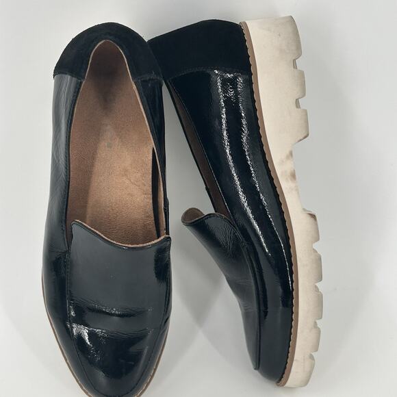 Vionic Patent Loafer Womens 7 Kensley Slip On Leather Black Comfort Preppy - Picture 3 of 13